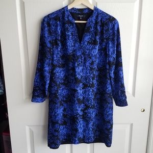 Madewell Dresses - Madewell Blue Silk Director Shift Dress Size XS Madewell Dresses - Madewell Blue Silk Director Shift Dress Size XS